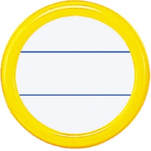 コクヨ　丸型名札（安全ピン・クリップ両用型）　表示面直径３５ｍｍ　黄　ナフ－１０Ｙ　１セット（５０個）1