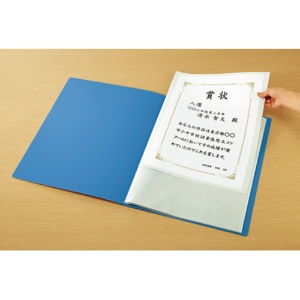 コクヨ　賞状ホルダー　Ａ３　青　セイ－８１１ＮＢ　１セット（４冊）3