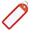 コクヨ　ソフトキーホルダー型名札　カード寸法４２×１７ｍｍ　赤　ナフ－２２５Ｒ　１セット（５０個）