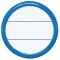 コクヨ　丸型名札　表示面直径４０ｍｍ　青　ナフ－１５Ｂ　１セット（５０個）