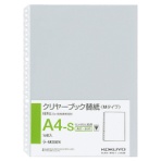 コクヨ　クリヤーブック替紙（中紙なし）　Ａ４タテ　２・３０穴　ラ－Ｍ３８０Ｎ　１セット（１５００枚：１５枚×１００パック）