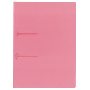 コクヨ　ファスナーファイル（クリヤーカラー）　Ａ４タテ　２穴　９０枚収容　ピンク　フ－Ｐ１７０Ｐ　１セット（２０冊）1