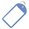 コクヨ　ソフトキーホルダー型名札　カード寸法４５×２８ｍｍ　青　ナフ－２２０Ｂ　１セット（５０個）