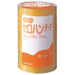 ＴＡＮＯＳＥＥ　セロハンテープ　１５ｍｍ×３５ｍ　１セット（２００巻：１０巻×２０パック）