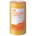 ＴＡＮＯＳＥＥ　セロハンテープ　１８ｍｍ×３５ｍ　１セット（２００巻：１０巻×２０パック）