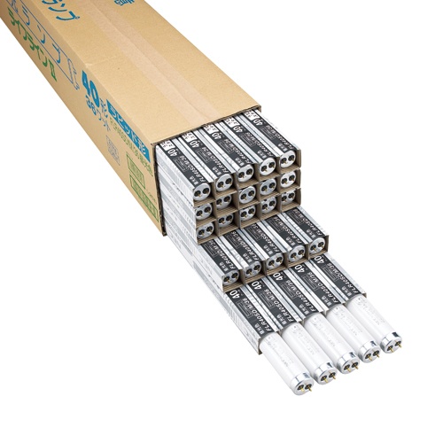 ホタルクス（ＮＥＣ）　蛍光ランプ　ライフラインＩＩ　直管ラピッドスタート形　４０Ｗ形　昼光色　業務用パック　ＦＬＲ４０ＳＤ／Ｍ／３６　１セット（１００本：２５本×４パック）2