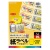 コクヨ　カラーレーザー＆インクジェット用　紙ラベル　イエロー　Ａ４　ノーカット　ＫＰＣ－Ｆ５９０Ｙ　１セット（１００シート：２０シート×５冊）
