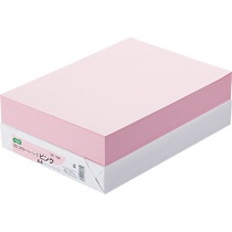 ＴＡＮＯＳＥＥ　αエコカラーペーパーＩＩ　Ａ４　ピンク　１セット（２５００枚：５００枚×５冊）1