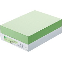 ＴＡＮＯＳＥＥ　αエコカラーペーパーＩＩ　Ａ４　グリーン　１セット（２５００枚：５００枚×５冊）1