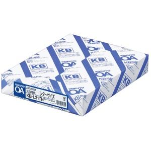 コクヨ　ＫＢ用紙　レターサイズ　ＫＢ－Ｌ３１ＴＮ　１箱（２５００枚：５００枚×５冊）1