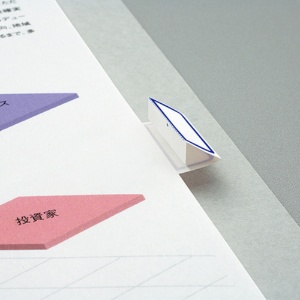 コクヨ　カラーレーザー＆インクジェット用はかどりタックインデックス　はがきサイズ　１２面（中）　青枠　ＫＰＣ－ＨＴ６０５５Ｂ　１セット（５０シート：１０シート×５冊）3