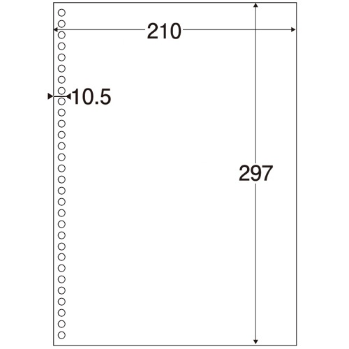 ＴＡＮＯＳＥＥ　マルチプリンタ帳票（ＦＳＣ森林認証紙）　Ａ４白紙　３０穴　１セット（１０００枚：５００枚×２箱）2