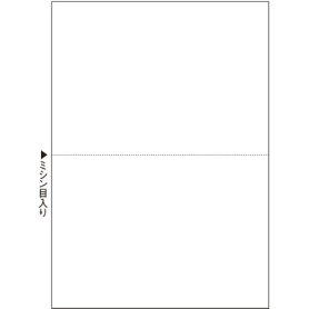 【たのめーる】TANOSEE マルチプリンタ帳票(スーパーエコノミー) A4 白紙 2面 1セット(500枚:100枚×5冊)の通販