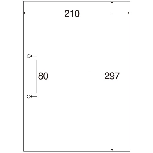 ＴＡＮＯＳＥＥ　マルチプリンタ帳票（スーパーエコノミー）　Ａ４　白紙　２穴　１セット（２５００枚：１００枚×２５冊）2