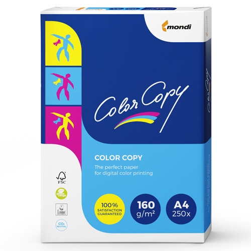 モンディ　Ｃｏｌｏｒ　Ｃｏｐｙ　Ａ４　１６０ｇ　００００－３０２－Ａ４０４　１セット（１２５０枚：２５０枚×５冊）2