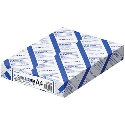 コクヨ　ＰＰＣ用紙（共用紙）　Ａ４　２穴　６４ｇ／ｍ2　ＫＢ－３９Ｈ２　１セット（２５００枚：５００枚×５冊）1