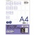 ＴＡＮＯＳＥＥ　各種プリンタ対応タックインデックス　Ａ４　４２面（大）　２７×３４ｍｍ　青枠　１セット（１００シート：２０シート×５冊）