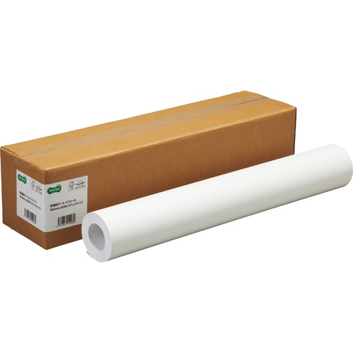 ＴＡＮＯＳＥＥ　普通紙ロール（コアレスタイプ）　Ａ１ロール　５９４ｍｍ×６０ｍ　６４ｇ　１セット（３本）1