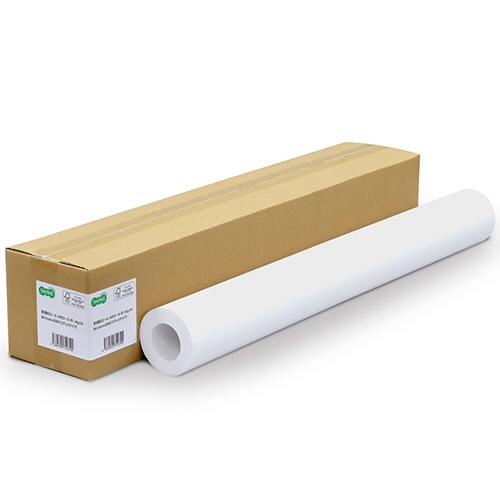 ＴＡＮＯＳＥＥ　普通紙ロール（コアレスタイプ）　Ａ０ロール　８４１ｍｍ×６０ｍ　８１．４ｇ　１セット（３本）2