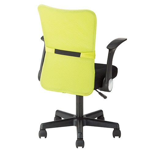 不二貿易　メッシュバックチェアー　ハンターII　アームアップタイプ　グリーン　ＨＦ－３８ＡＵＧＲ　１セット（４脚）2