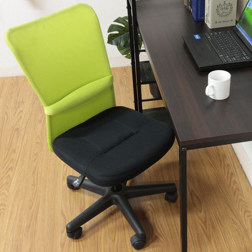 不二貿易　メッシュバックチェアー　ハンターII　肘なし　ブラック　ＨＦ－３８ＢＫ　１セット（４脚）6