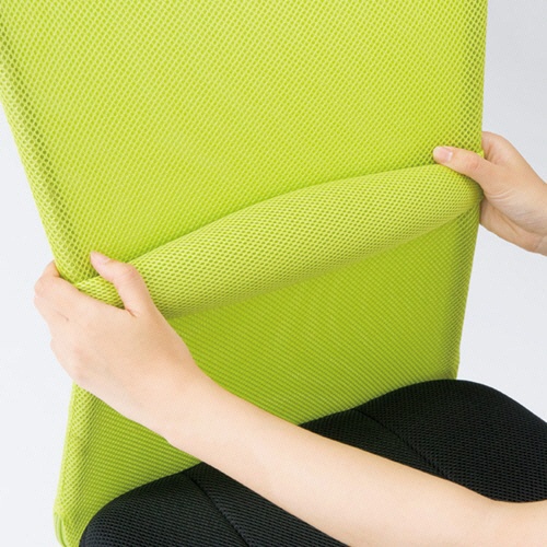 不二貿易　メッシュバックチェアー　ハンターII　肘なし　ブルー　ＨＦ－３８ＢＬ　１セット（４脚）5