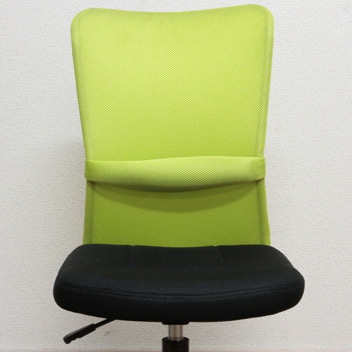 不二貿易　メッシュバックチェアー　ハンターII　肘なし　オレンジ　ＨＦ－３８ＯＲ　１セット（４脚）5