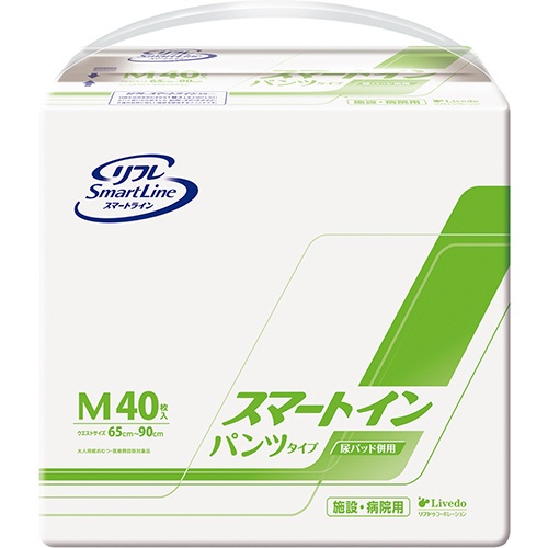 リブドゥコーポレーション　リフレ　スマートイン　パンツタイプ　Ｍ　１セット（１６０枚：４０枚×４パック）1