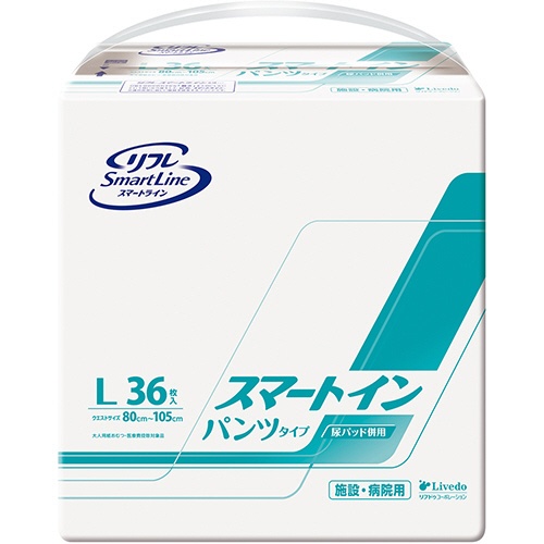 リブドゥコーポレーション　リフレ　スマートイン　パンツタイプ　Ｌ　１セット（１４４枚：３６枚×４パック）1