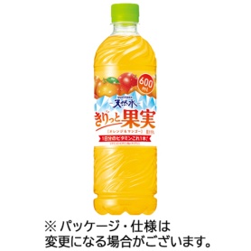 サントリー　天然水　きりっと果実　オレンジ＆マンゴー　６００ｍｌ　ペットボトル　１セット（４８本：２４本×２ケース）