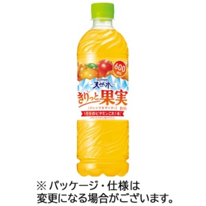 サントリー　天然水　きりっと果実　オレンジ＆マンゴー　６００ｍｌ　ペットボトル　１セット（４８本：２４本×２ケース）1