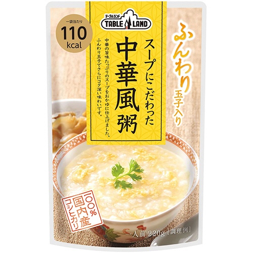 丸善食品工業　テーブルランド　スープにこだわった中華風粥　２２０ｇ／パック　１セット（１２パック）1