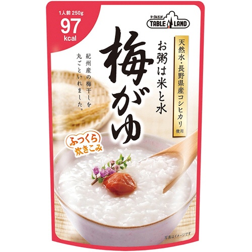 丸善食品工業　テーブルランド　梅がゆ　２５０ｇ／パック　１セット（１２パック）1