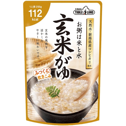 丸善食品工業　テーブルランド　玄米がゆ　２５０ｇ／パック　１セット（１２パック）1