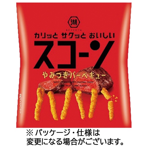 湖池屋　スコーン　やみつきバーベキュー　２２ｇ　１セット（２４パック）1