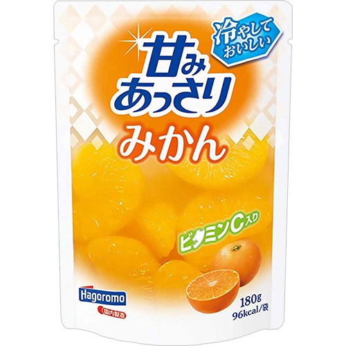 はごろもフーズ　甘みあっさり　みかん（パウチ）　１８０ｇ　１セット（６パック）1