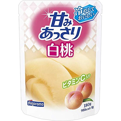 はごろもフーズ　甘みあっさり　白桃（パウチ）　１８０ｇ　１セット（６パック）1
