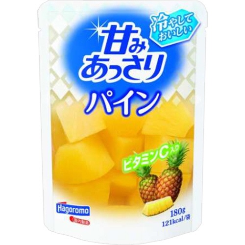 はごろもフーズ　甘みあっさり　パイン（パウチ）　１８０ｇ　１セット（６パック）1