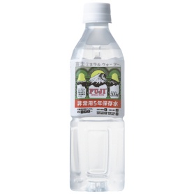 富士ミネラルウォーター　非常用５年保存水　５００ｍｌ　ペットボトル　１ケース（２４本）