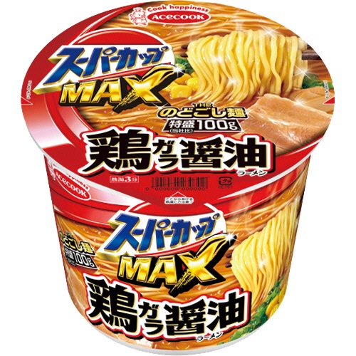 たのめーる エースコック スーパーカップmax 鶏ガラ醤油 119g 1ケース 12食 の通販 たのめーる エースコック スーパーカップmax 鶏ガラ醤油 119g 1ケース 12食 の通販