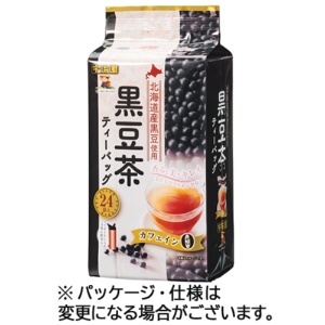 宇治園　北海道産黒豆茶ティーバッグ　１セット（７２バッグ：２４バッグ×３袋）1