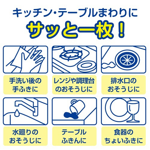 日本製紙クレシア　スコッティ　ファイン　ペーパーふきん　サッとサッと　４００枚（２００組）／個　１セット（３０個：３個×１０パック）8