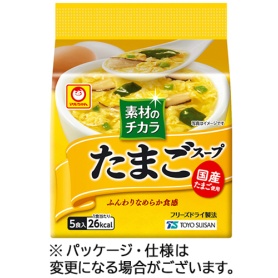 東洋水産　マルちゃん　素材のチカラ　たまごスープ　６．３ｇ／食　１セット（６０食：５食×１２パック）