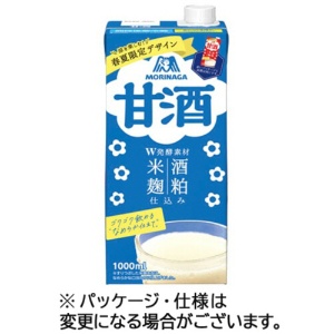 森永製菓　甘酒　１０００ｍｌ　紙パック（口栓付）　１セット（６本）1