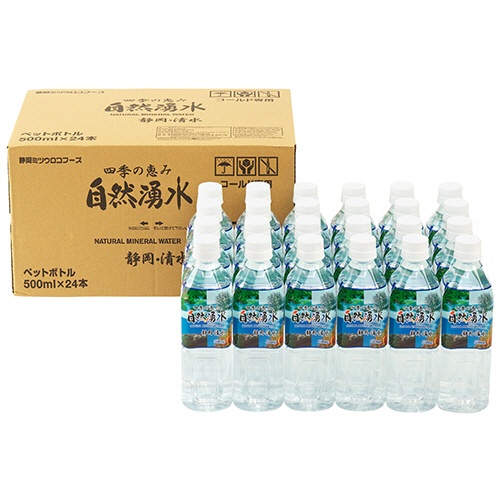 ミツウロコビバレッジ　四季の恵み　天然水　自然湧水　静岡・清水　５００ｍｌ　ペットボトル　１セット（４８本：２４本×２ケース）2