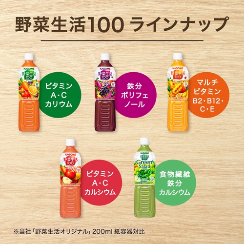 カゴメ　野菜生活１００　グリーンサラダ　７２０ｍｌ　ペットボトル　１ケース（１５本）8