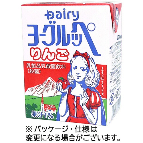 南日本酪農協同　デーリィ　ヨーグルッペ　りんご　２００ｍＬ　紙パック　１ケース（１８本）1
