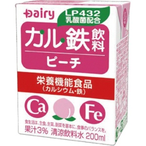 南日本酪農協同　デーリィ　カル鉄飲料　ピーチ　２００ｍｌ　紙パック　１ケース（１８本）1