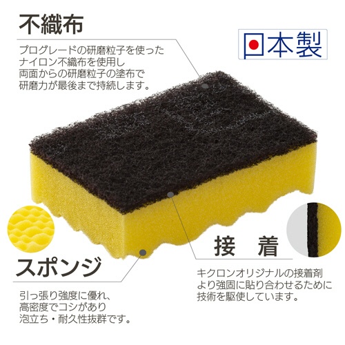 キクロン　キクロンＡ　スポンジたわし　１セット（１０個）3