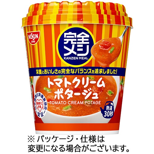 日清食品　完全メシ　トマトクリームポタージュ　４９ｇ　１セット（６食）1
